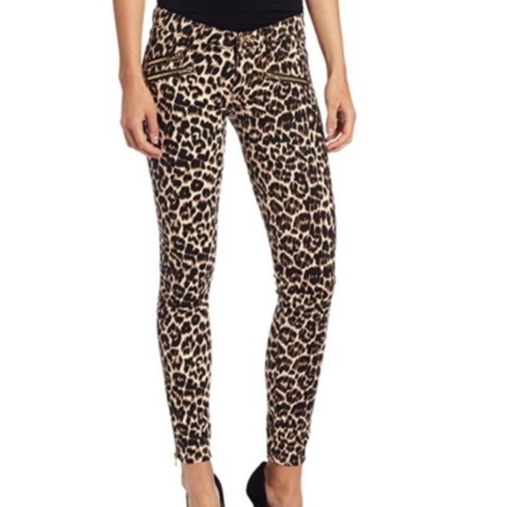 Juicy Couture Tan and Black Skinny Pants